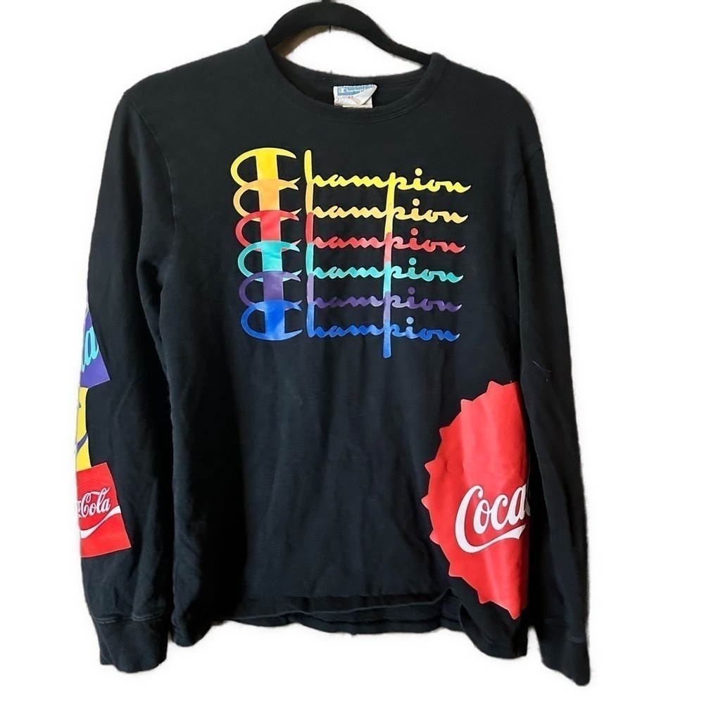 Champion Limited Edition Coca-Cola Retro Men’s Long Sleeve Shirt Size Small